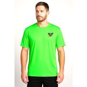 Paragon Neon Green Performance Shirt M UPF 50+ Sun Protection